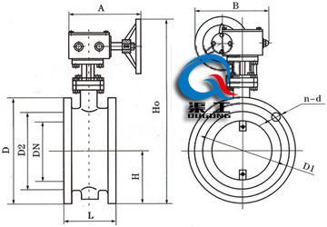 D341W手動通風蝶閥 (蝸輪傳動)